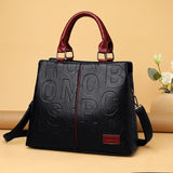 Luxury Handbags Women Bags Designer Fashion Large Capacity Tote Bag Ladies PU Leather Letter Shoulder Bags Black Shopper Handbag