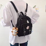 Fashion Mini Backpack Women Kawaii Shoulder Bag for Teenage Girls Multi-Function Small Bagpack Ladies Travle School Backpacks
