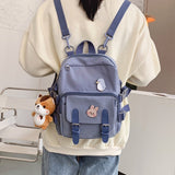 Fashion Mini Backpack Women Kawaii Shoulder Bag for Teenage Girls Multi-Function Small Bagpack Ladies Travle School Backpacks