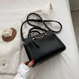 Vintage Women's Bag Shoulder Sac A Main Female Luxury Stone Pattern PU Leather Messenger Bag Women's Crossbody Ladies Hand Bags