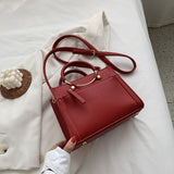 Vintage Women's Bag Shoulder Sac A Main Female Luxury Stone Pattern PU Leather Messenger Bag Women's Crossbody Ladies Hand Bags