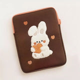 Korean Ins Rabbit Laptop Bag For Mac IPad Pro 9.7 10.8 11 inch Cute Girls Cute 12 13 inch Ipad Sleeve Bag Pouch