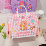 Cartoon Bear Sleeve Case Bag For 11 12 13.3 inch Cute Rabbit Laptop Notebook Bag For MacBook Air Ipad Computer Handbag Bag