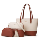 Ceossman Women's Handbag Shoulder Bag 3 PCS Messenger Hand Bag Wallet Ladies Designer Luxury 2021 PU Leather
