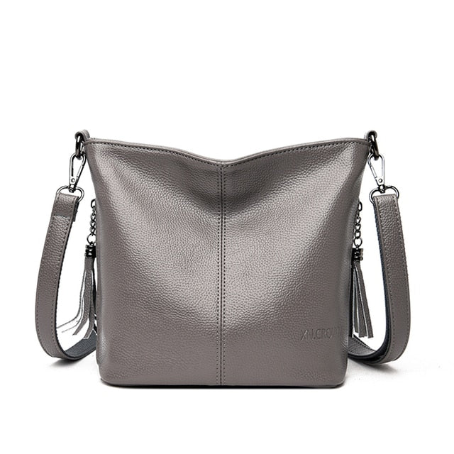 Brand Leather Tassels Luxury Purses Handbags Women Bags Designer Bucket Small Crossbody Shoulder Hand Bags For Women 2021 Sac