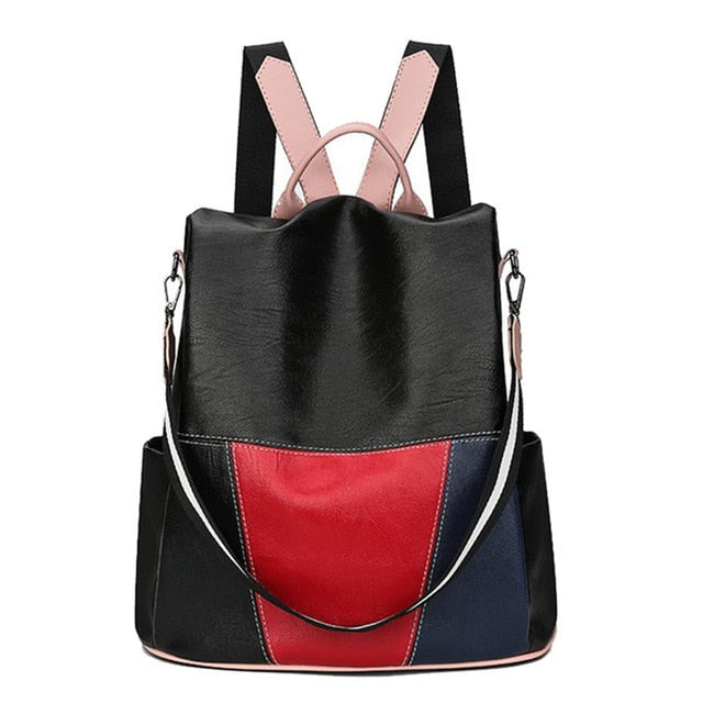 2021 Anti-theft Backpack Women Leather Back Pack Female School Shoulder Bags for Women Travel Bagpack Mochilas Feminina Preppy
