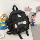 Small women's backpack girls school bag waterproof nylon fashion Japanese casual young girl's bag Female mini