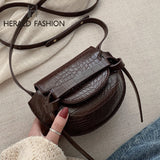 Women's Designer Luxury Handbag 2021 New PU Leather Crocodile pattern Shoulder Messenger Bag Retro Women Handbags Crossbody Bags