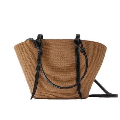 Hot Straw Bag Women Handbag Bohemia Beach Bags Handmade Wicker Summer Tote big Bags Rattan Shoulder Messenger Bags