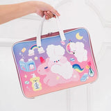 Cartoon Bear Sleeve Case Bag For 11 12 13.3 inch Cute Rabbit Laptop Notebook Bag For MacBook Air Ipad Computer Handbag Bag