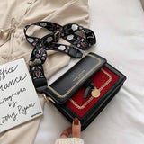 Kylethomasw Contrast color Leather Crossbody Bags For Women Travel Handbag Fashion Simple Shoulder Messenger Bag Ladies Cross Body Bag