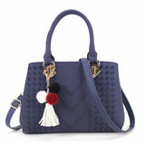 2021 Women Handbags Leather Totes Bag Top-handle Embroidery Crossbody Bag Shoulder Bag Lady Simple Style Hand Bags