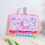 Cartoon Bear Sleeve Case Bag For 11 12 13.3 inch Cute Rabbit Laptop Notebook Bag For MacBook Air Ipad Computer Handbag Bag