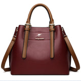 Genuine Large Capacity Casual Tote Bag Leather Shoulder Crossbody Bags for Women 2021 Simple Female Shopper Bag Designer Handbag