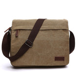 Kylethomasw Canvas Messenger Bag Men Travel Shoulder Bag Laptop Bag Crossbody Bag School Bag