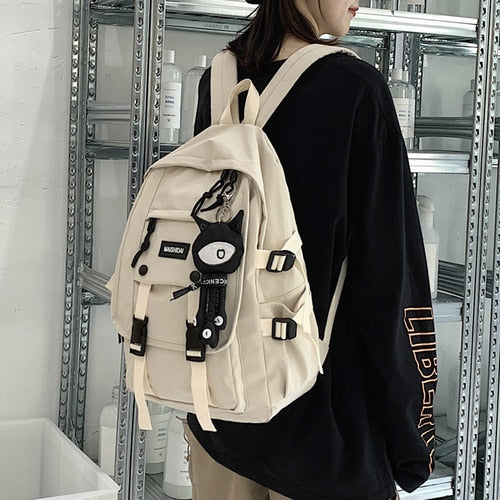 Tooling Men Women Backpack 2020 Female Large Capacity School Backpacks for Teens Harajuku Student School Bags Fashion Korean New