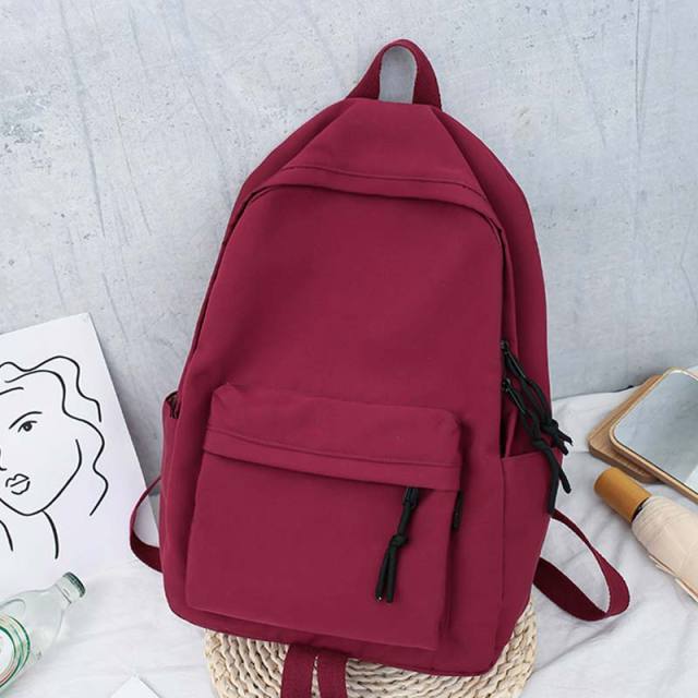 Kylethomasw  Women Canvas Backpacks Girls School Bag Rucksack For Ladies Pink Black Travel Fashion Bagpack Backpack Bolsas Mochila Mujer