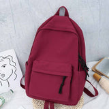 Kylethomasw  Women Canvas Backpacks Girls School Bag Rucksack For Ladies Pink Black Travel Fashion Bagpack Backpack Bolsas Mochila Mujer