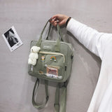 Korean Waterproof Nylon Small Backpack Women Fashion  Mini Travel Backpacks Schoolbag for Tennager Girls Kawaii Shoulder Bags