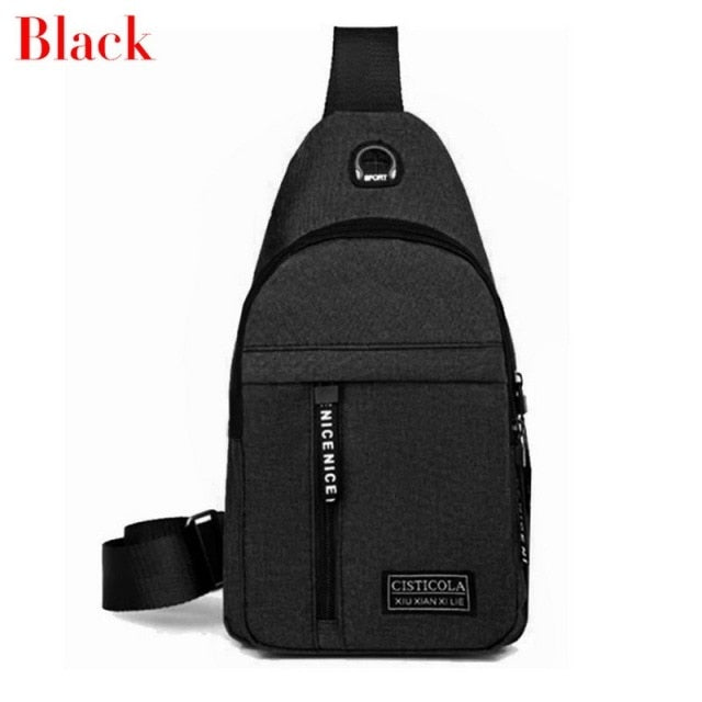 3 Layers Messenger Bag Men Travel Crossbody Shoulder Bags Man Purse Small Sling Pack For Work Business Zipper Pocket Handbag Bag