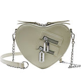 Gothic Heart Shaped Blade Zipper Chain Bags Diablo Girl bag Casual Shoulder Shoppers purses and handbags 2021 summer new wallet