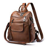 New Women Backpack Multifunction Fashion Bags Designer High Quality Leather Female Shoulder Bag Girl School Bag Travel Backpacks