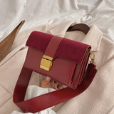 Fall on the new texture bag women's bag  popular broadband cross-body bag versatile western style small square bag frosted s