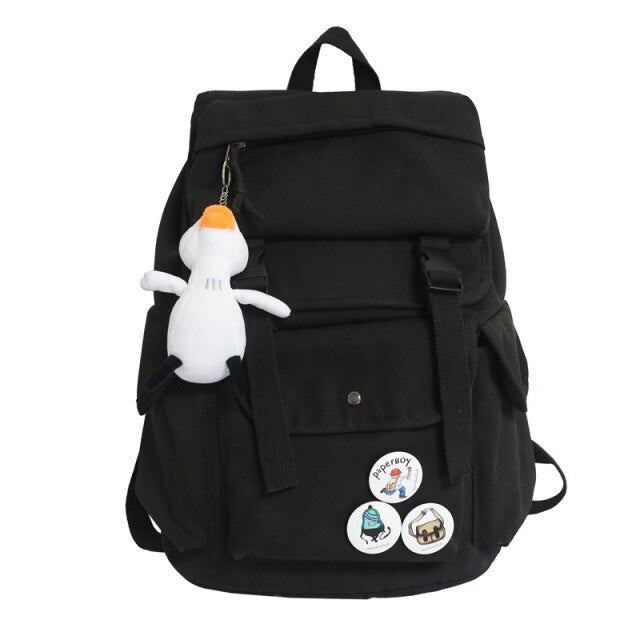 Tiptoegirls Insert Buckle String Barrel-shaped Backpack Best Quality Big Rucksack for School Fall New Design Travel Backpack Bag