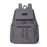 Kylethomasw Men's Women's School Bag Bookbag Commuter Backpack School Daily Solid Color Oxford Cloth Adjustable Large Capacity Breathable Zipper Black Khaki Coffee